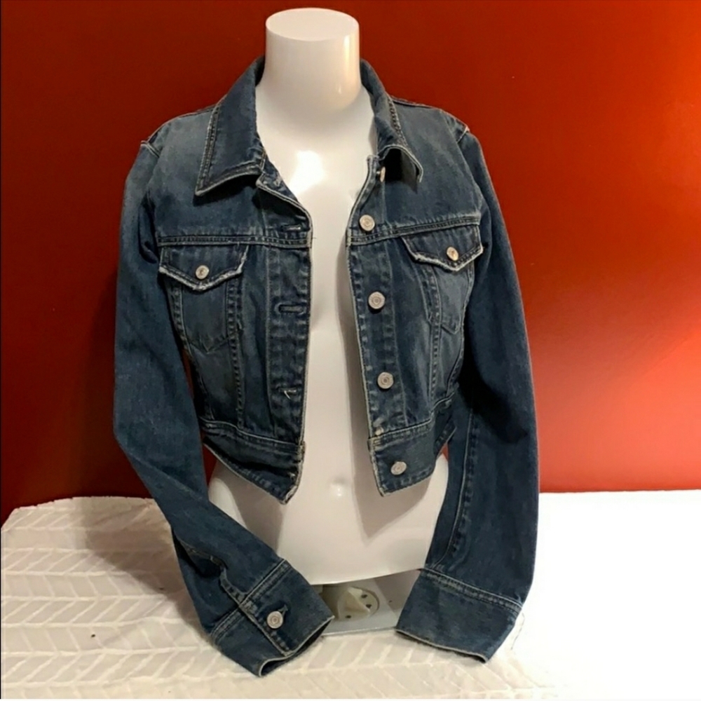 Vintage Cropped Denim Jacket